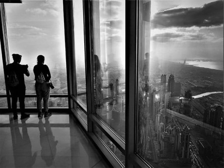 Top of the man-made world.